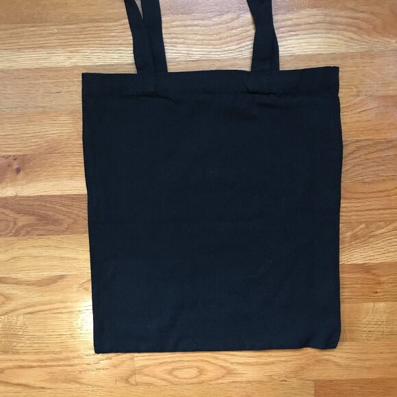 Garden Goth Punk The Plant Lover Skeleton Watering Can Black Canvas Tote Back - Picture 4 of 6